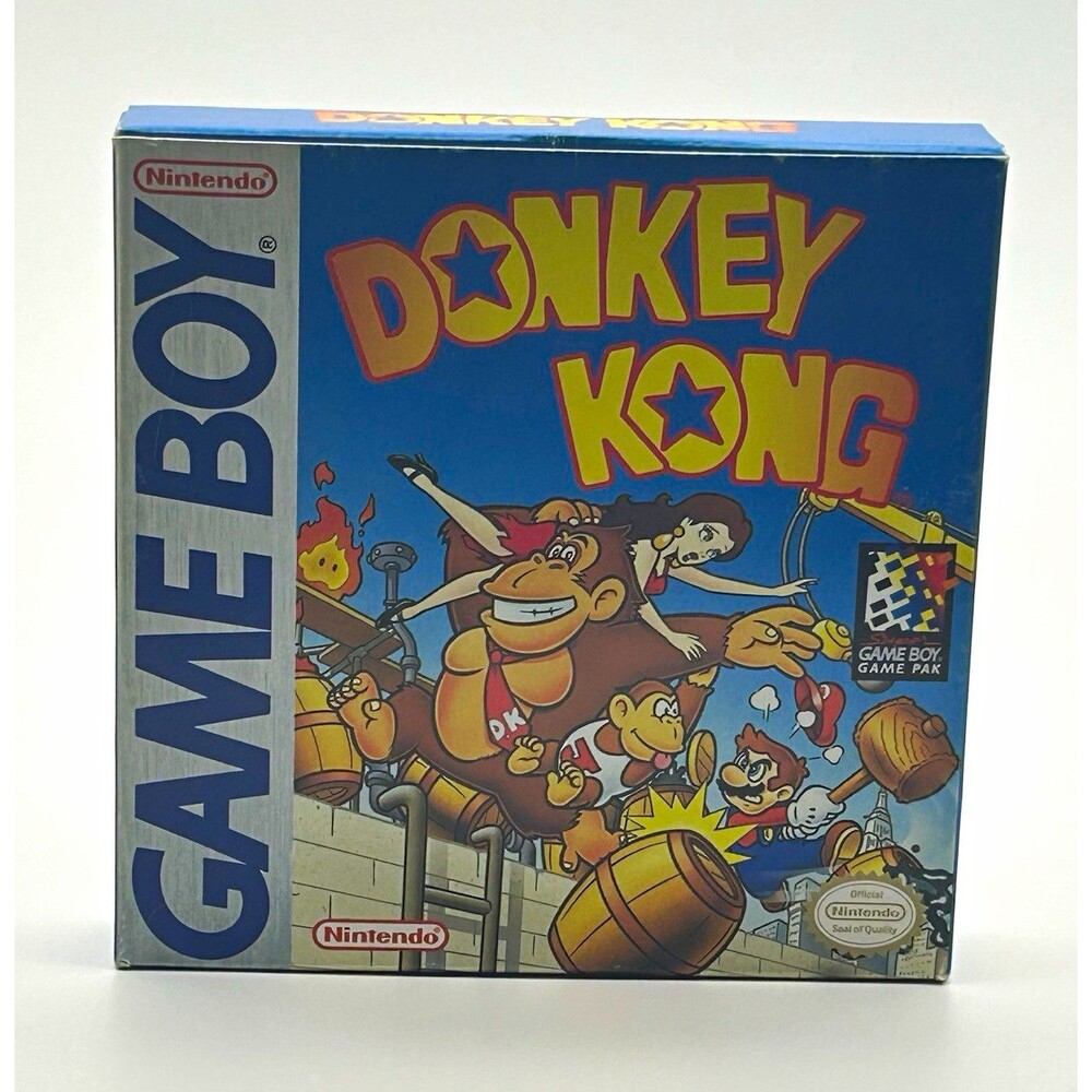 Nintendo Game Boy Donkey Kong Platformer NTSC-U/C Complete in Box Manual